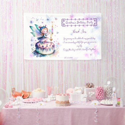 Happy Birthday Fairy 01 Banner