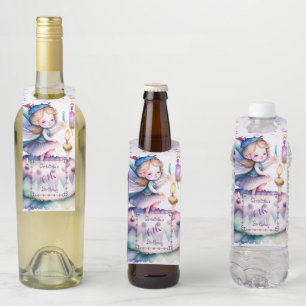 Happy Birthday Fairy 01 Bottle Hanger Tag