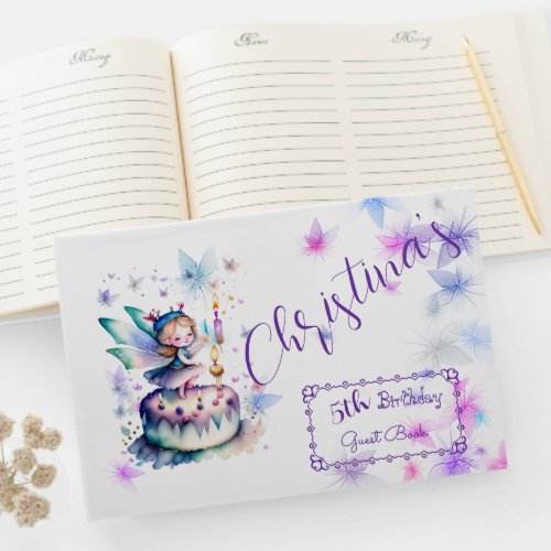 Happy Birthday Fairy 01 Guest Book