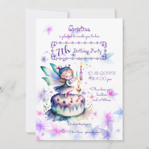 Happy Birthday Fairy 01 Invitation