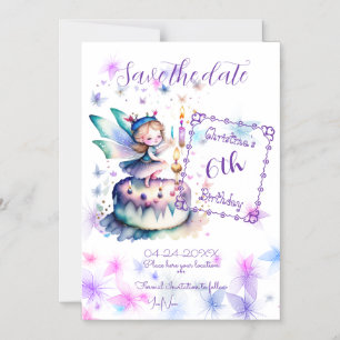Happy Birthday Fairy 01 Magnetic Invitation