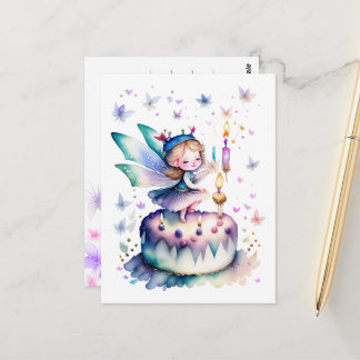 Happy Birthday Fairy 01 Postcard
