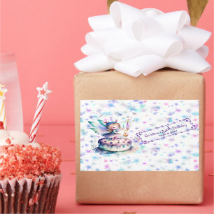 Happy Birthday Fairy 01 Rectangular Sticker