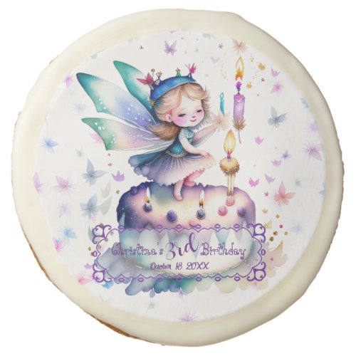 Happy Birthday Fairy 01 Sugar Cookie