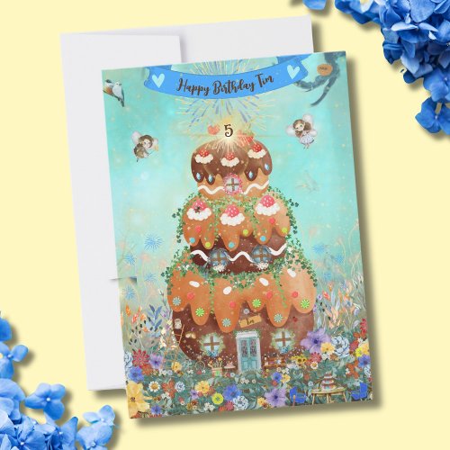 Happy Birthday Fairy Cake Birthday Card