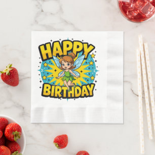 Happy Birthday Fairy Napkins
