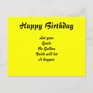 Happy birthday faith postcards
