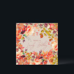 Happy Birthday Fall Autumn Garden Floral Champagne Card<br><div class="desc">A modern and beautiful birthday card featuring a romantic garden floral design. Perfect for any age birthday.</div>