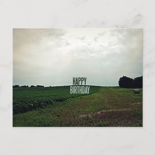 Happy Birthday Farmer Postcard (Front)