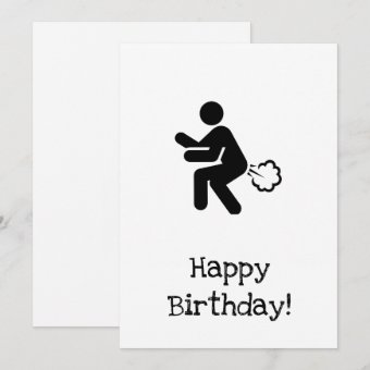 Happy Birthday Fart Card- hope it's a real GAS! Card | Zazzle