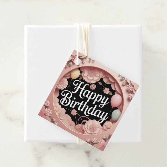 Happy Birthday Favor Tags (In Situ)