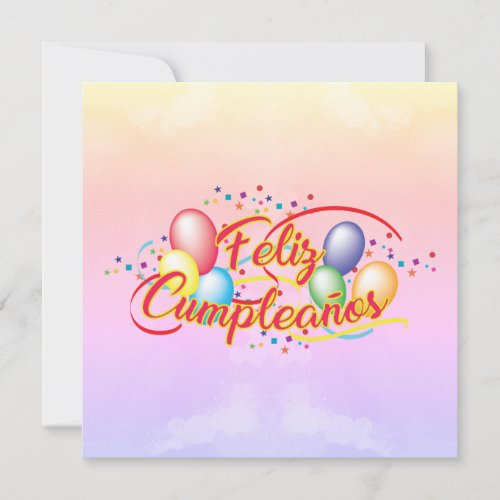 Happy birthday  Feliz Cumpleaos Card