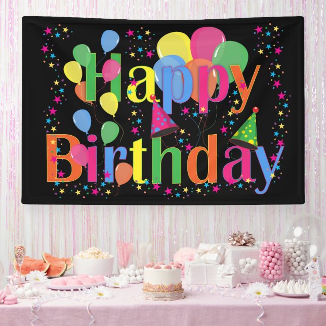 Happy Birthday, festive birthday celebration Banner (Party)