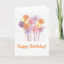 Happy Birthday Festive Candles