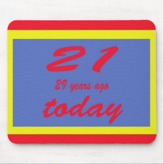 Happy birthday fifty 50th mouse pad