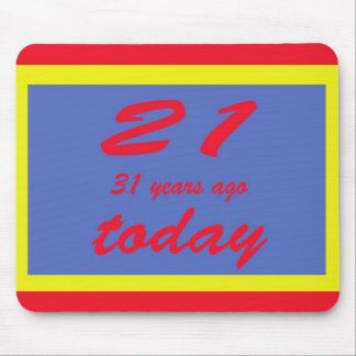 Happy birthday fifty two 52nd mouse pad