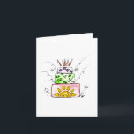 Happy Birthday Fireworks Card<br><div class="desc">The fun and colorful birthday card will bring a smile to the face of young and old alike.  Share a warm birthday wish with someone special.

This card is a print of an original watercolor.</div>