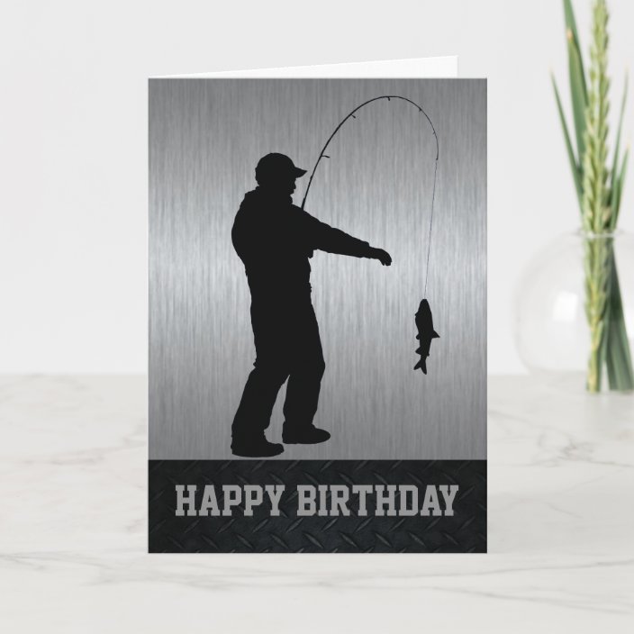 Happy Birthday Fishing Card | Zazzle.com