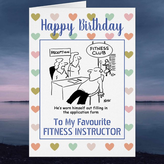 Happy Birthday Fitness Instructor Cards (Creator Uploaded)