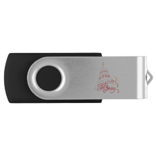 happy birthday flash drive
