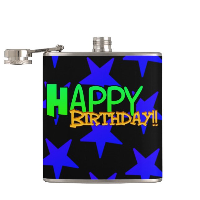 Happy Birthday Flask (Opened)