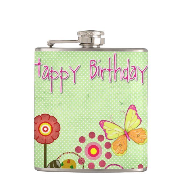 Happy Birthday Flask (Front)