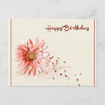 Happy Birthday Flora Personalize Destiny Destiny&#39;s Postcard at Zazzle