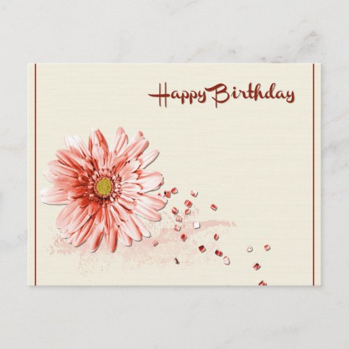 Happy Birthday Flora Personalize Destiny DestinyS Postcard