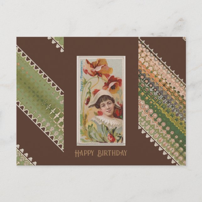 Happy Birthday Floral Beauties 48 Postcard (Front)