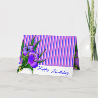 Happy Birthday Floral Card