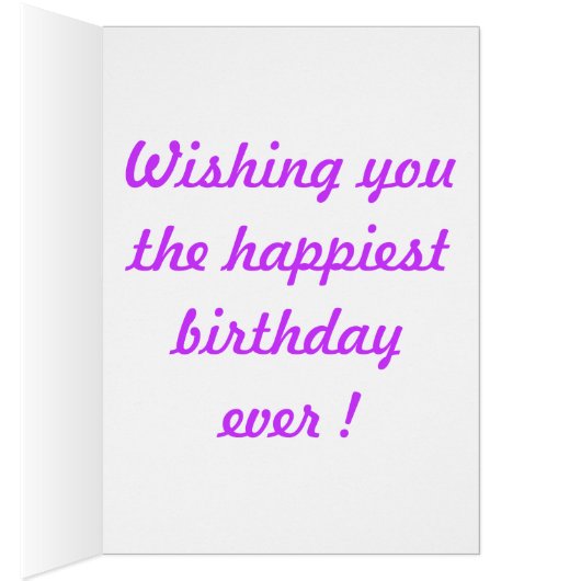 "HAPPY BIRTHDAY" FLOWER BOUQUET (Inside (Right))