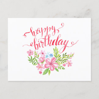 Happy Birthday Flower Card