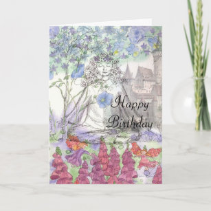 Happy Birthday Flower Card Zen Meditation