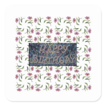 HAPPY BIRTHDAY FLOWER MAGNET