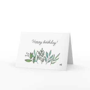 Happy Birthday Flowers 6 Card