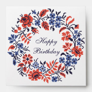 Happy Birthday Flowers cycle Envelope