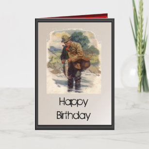 Fishing For Men Birthday Cards & Templates