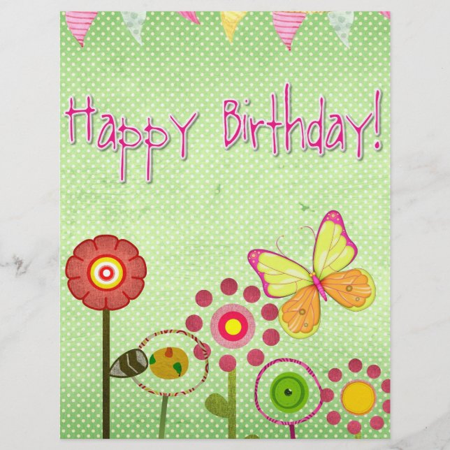 Happy Birthday Flyer (Front)