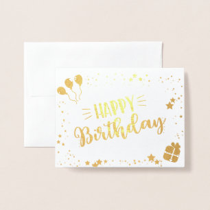 Happy Birthday Foil Card