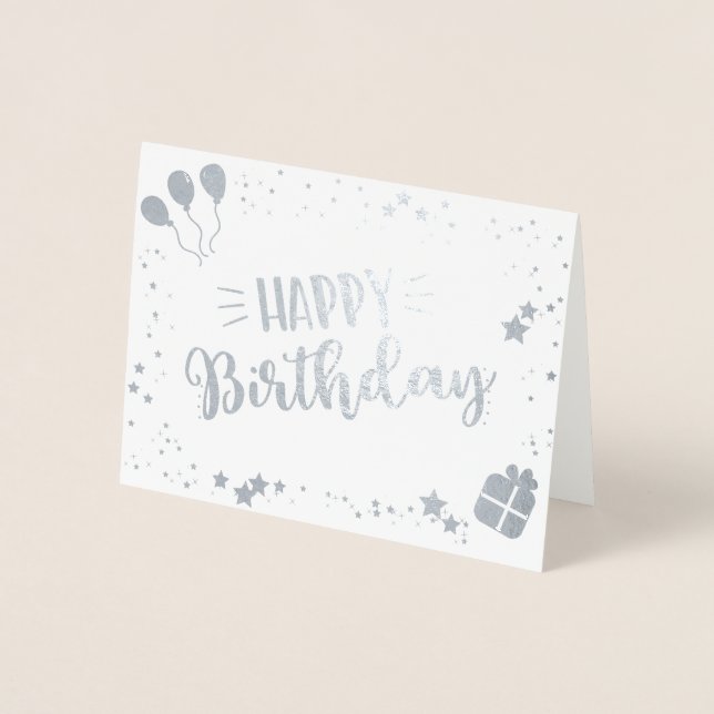 Happy Birthday Foil Card (Front)