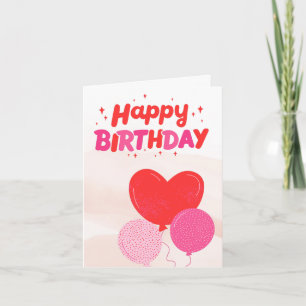 Happy Birthday Folded Greeting Card
