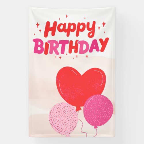 Happy Birthday Folded Greeting Card Banner