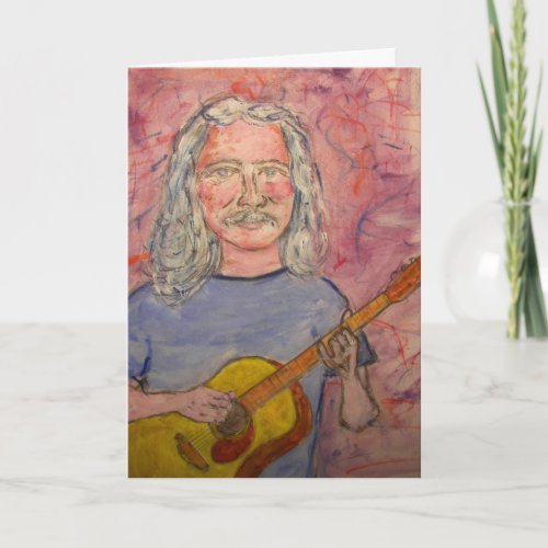 happy birthday folk rock dude card