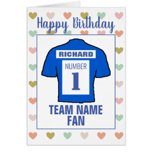 Happy Birthday Football Fan Cards