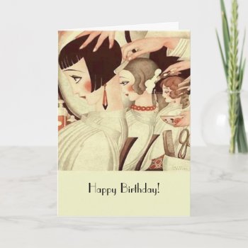 Happy Birthday For A Hair Stylist Card by AutumnRoseMDS at Zazzle