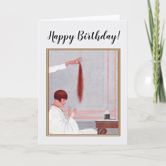 Happy Birthday for a Hair Stylist Card (Front)