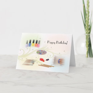 Happy Birthday for a Manicurist Card