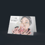 Happy Birthday For Anyone Funny Old Lady Screaming Holiday Card<br><div class="desc">Send this screaming older woman who thinks the recipient has reached an age that is scary,  to say happy birthday in a mean and funny way!</div>