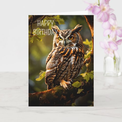 Happy Birthday for anyone who likes OWLs Card