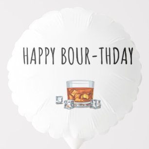 Happy Birthday for Bourbon Lover Balloon